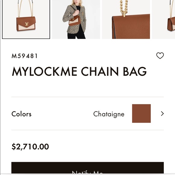 LOUIS VUITTON MYLOCKME CHAIN BAG - Picture 2 of 11